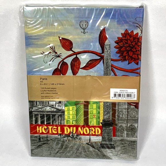 New & Sealed! Christian Lacroix Paris A5 8" X 6" Layflat Journal 128 pages - Picture 2 of 12
